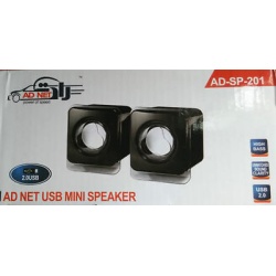 AD-NET SP-201 USB Powered Laptop / Desktop PC 2.0 Mini Portable Speakers