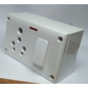 16 Amp : 1 Switch + 1 Socket with light Indicator