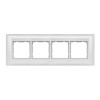 Anchor Ziva 8 Module Plate  (68908C) | Cover Plate with Base Frame, Chrome Collar