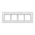 Anchor Ziva 8 Module Plate  (68908C) | Cover Plate with Base Frame, Chrome Collar