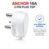Anchor 16A 3 Pin PlugTop