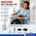Anchor 16A 3 Pin PlugTop