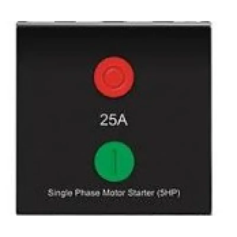 Anchor Penta modular 25A Motor Starter Switch, Graphite Black 2 Module - 65125B Anchor Penta modular 25A Motor Starter Switch, Graphite Black 2 Module - 65125B