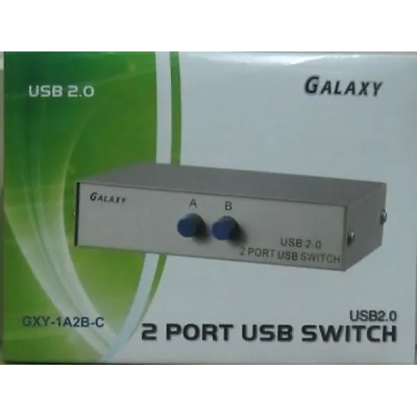 2 Ports Manual Printer Sharing USB 2.0 Switch  between 2 PCs