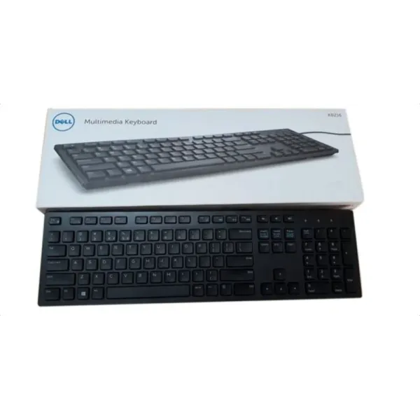 Dell Multimedia Wired USB KEYBOARD , KB216, Black
