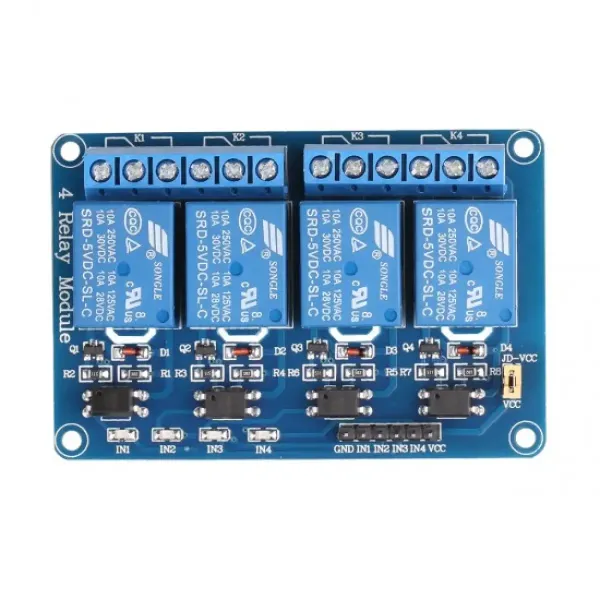 4 channel 5v relay module with Optocoupler