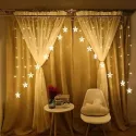 Curtain Star light |12 Stars led Lights |Festive decoration lights Warm White Curtain Star light |12 Stars led Lights |Festive decoration lights Warm White