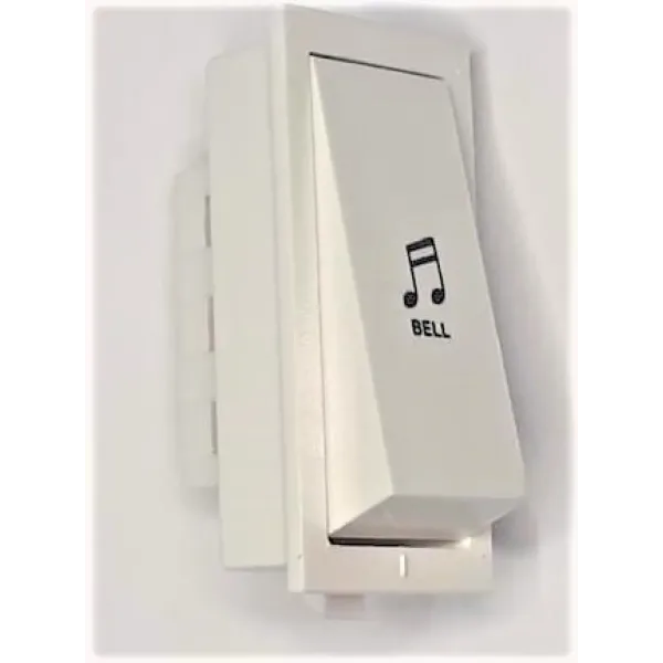  6 Amp White Module Door Bell Switch | One Modular Bell Switch |