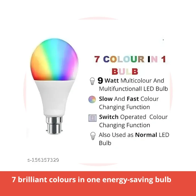 Multi Color LED Bulb | 7 in 1 Colour Bulb Multi Color LED Bulb | 7 in 1 Colour Bulb