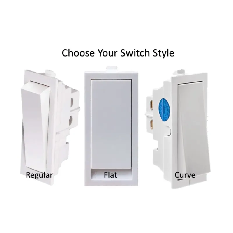 6A Switch - one module switch, Pack of 20 for standard modular sheets 6A Switch - one module switch, Pack of 20 for standard modular sheets