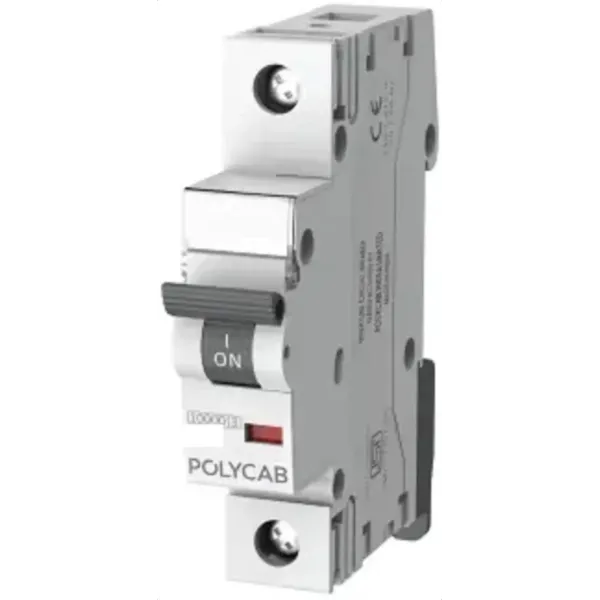 6|10|16|20|25|32 Amp Polycab MCB, Single Pole , B Curve