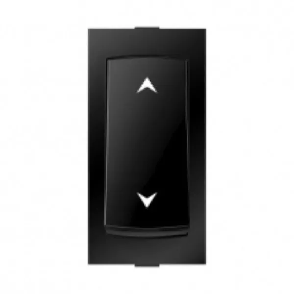 Anchor Ziva 6A 2 Way Switch, Black, 1 Module  [ 68002B ]