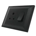 Anchor Ziva 6A Socket Black - 68208B Anchor Ziva 6A Socket Black - 68208B