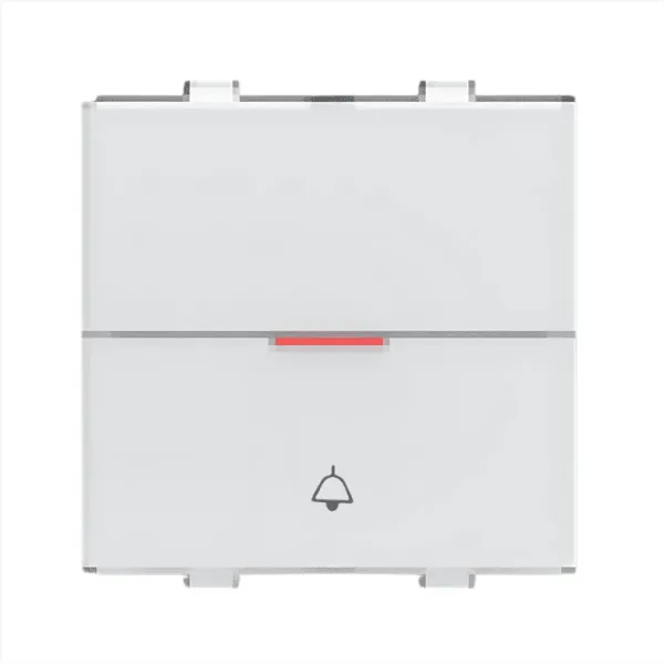Anchor Penta Flat Bell Push with Indicator, 2Module - 65166