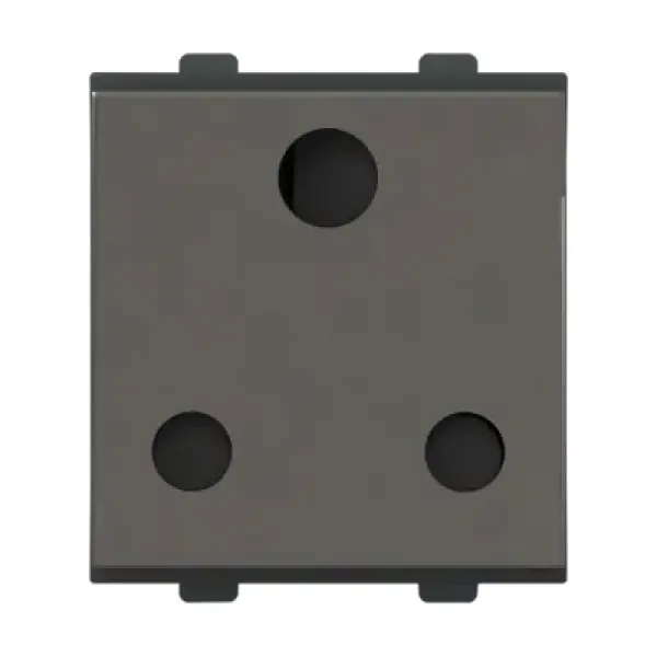 Polycab Etira 16A Socket, 3 pin, 2M - Mag. Grey