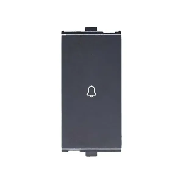 Anchor Penta Bell Push Switch, 1M , Graphite Black  (65003B)