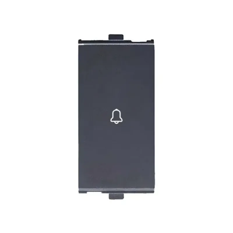 Anchor Penta Bell Push Switch, 1M , Graphite Black (65003B) Anchor Penta Bell Push Switch, 1M , Graphite Black (65003B)