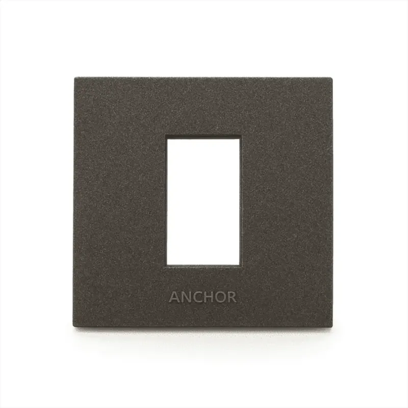 Anchor Penta 1 Module Plate (65901B) | Graphite Black switch plate Anchor Penta 1 Module Plate (65901B) | Graphite Black switch plate