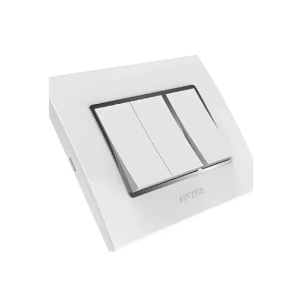 Anchor Penta zen 10A Switch, 1M, White  65171