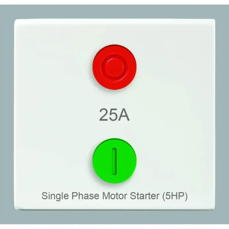 Anchor Penta 25A Motor Starter Switch, 2 Module - 65125 Anchor Penta 25A Motor Starter Switch, 2 Module - 65125