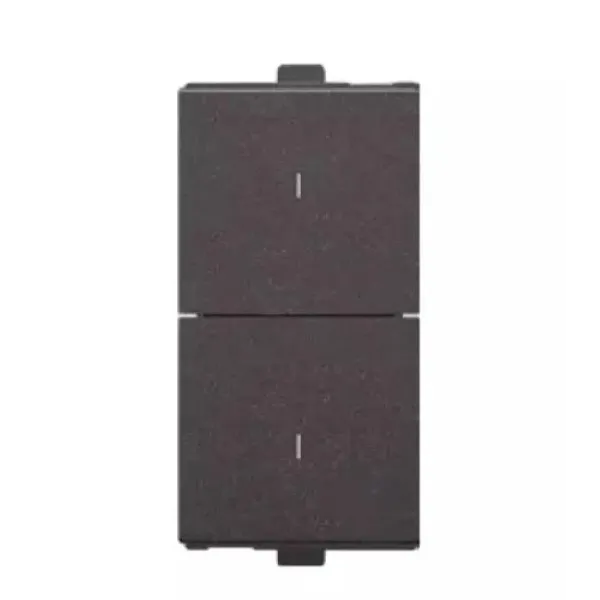 Anchor Penta Modular 6A, 2 Way Flat Switch, 1 Module - 65142B