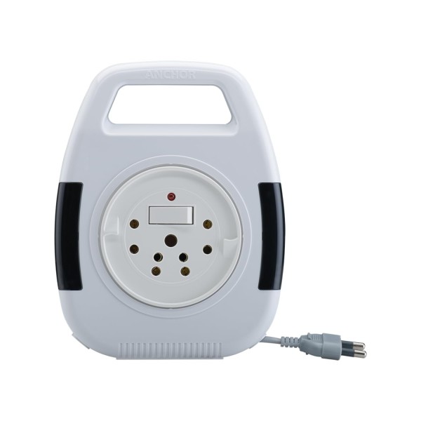Anchor 6A 2-Pin Flexi Cord with 8 m Cord, Master Switch and LED Indicator for Extended Reach