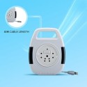 Anchor 6A 2-Pin Flexi Cord with Universal Socket, Push-Button Switch and Power Indicator