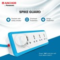 Anchor Spike i Guard 6A 4+1 Extension Board with Universal Socket, 1.5 m Cord for Home & Office Anchor Spike i Guard 6A 4+1 Extension Board with Universal Socket, 1.5 m Cord for Home & Office