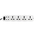 Cona Smyle Gem CONA6WAY4MTR 6+1 Power Strip with 5 m Extension Cord, White for Home & Office Cona Smyle Gem CONA6WAY4MTR 6+1 Power Strip with 5 m Extension Cord, White for Home & Office