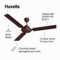 Havells 1200mm CF SUPRO HS BLDC WHITE Ceiling Fan, 1200 mm Size, BLDC, White Colour