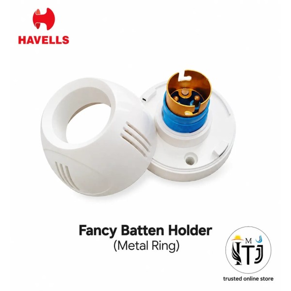 Havells Fancy Batten Holder White