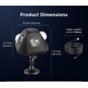 MITJ Pyramid Magic Ball Pattern Lamp