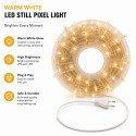 Single Colour LED Jhalar - 35 Meter, Copper wire, 5mm 250 led - Warm White