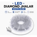 10mm Led Jhalar - white, Diamond Shape, 40 meter length, Copper Wire 10mm Led Jhalar - white, Diamond Shape, 40 meter length, Copper Wire