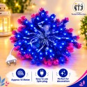 MITJ Floral Still Pixel LED Jhalar 10M| Blue