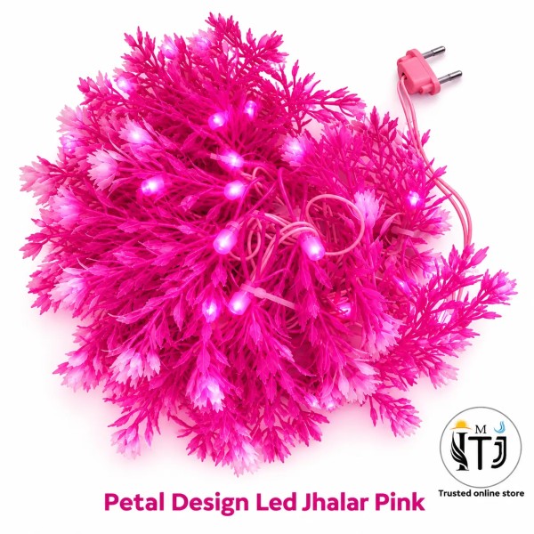 MITJ Flower & Petal Still Pixel LED Jhalar 10M| Pink