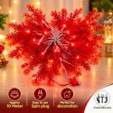 MITJ Flower & Petal Still Pixel LED Jhalar 10M| Red