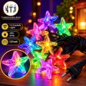 LED Jhalar Star Big Crystals | Multi-Color  | 12 Feet