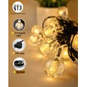 LED Jhalar Ball Big Crystals | Warm White | 12 Feet LED Jhalar Ball Big Crystals | Warm White | 12 Feet