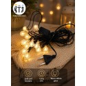 LED Jhalar Ball Big Crystals | Warm White | 12 Feet LED Jhalar Ball Big Crystals | Warm White | 12 Feet