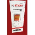Mysore 800 Watt Quartz Room Heater - 2 Rod
