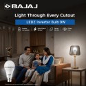 Bajaj 9W Inverter Led Bulb Cool White Bajaj 9W Inverter Led Bulb Cool White