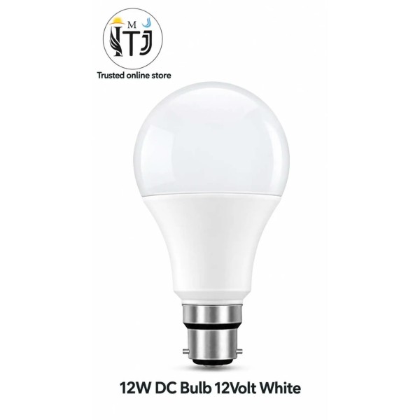 MITJ 12W DC Bulb - Cool White 12V Solar LED