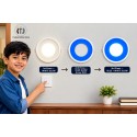 MITJ 8+8W Round LED Panel Light | Combo Light 