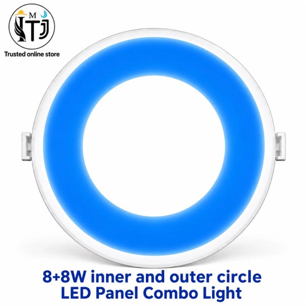 MITJ 8+8W Round LED Panel Light | Combo Light 