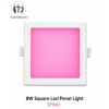 MITJ-8W Square LED Panel Light |Pink