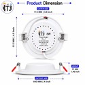 MITJ-8W Round LED Panel Light | Red MITJ-8W Round LED Panel Light | Red