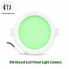 MITJ-8W Round LED Panel Light |Green