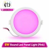 MITJ-8W Round LED Panel Light |Pink