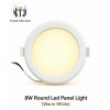MITJ-8W Round LED Panel Light | Warm White
